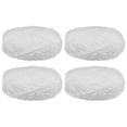 thumbnail image 1 of Uxcell 4 piezas de hilo de terciopelo suave Chenille 4x100g/14.1oz (347yds) hilo esponjoso para tejer mantas de ganchillo blanco, 1 of 6