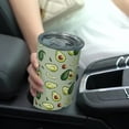 thumbnail image 3 of Avocado Tumbler 20 oz Travel Coffee Mug Avocado Print Skinny Tumblers with Lid and Straw Avocado Stuff Stainless Steel Insulated Coffee Cups Avocado Gifts, 3 of 6
