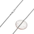 thumbnail image 2 of 1.9mm Rhodium Plated Silver Braided Wheat Chain Necklace, 24 inches, 2 of 7