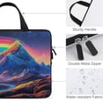 thumbnail image 3 of Werpe Rainbow Stars Diving Fabric Laptop Carrying Bag Computer Protect Case 10inch, 3 of 5