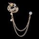 thumbnail image 1 of Broche de traje para hombre con borlas de diamantes y alas de corona de moda, accesorio sencillo que combina con todo, para abrigo y traje, 1 of 5