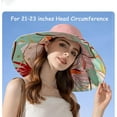 thumbnail image 2 of Sun Hat Women 7" Wide Brim for Women Reversible Foldable, Sun Protection Bucket Hats for Summer Beach Outdoor Cap, 2 of 6