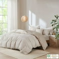 thumbnail image 4 of Ensemble de Housse de Couette en Coton 92 Pouces 5 Pcs avec Insert Amovible en Naturel, 4 of 12