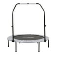 thumbnail image 1 of HolaHatha Foldable Mini Fitness Trampoline with Adjustable Handle, 48 in., White, 1 of 10