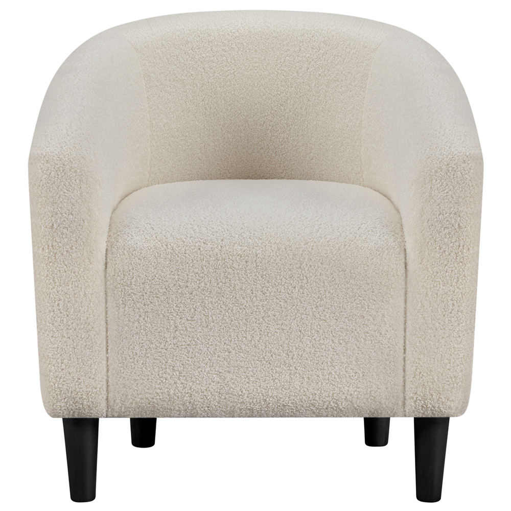 Renwick Modern Upholstered Tub Chair Set of 2, Ivory Boucle photo 8