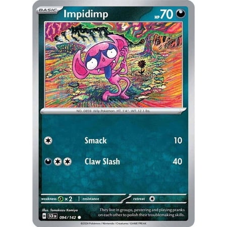 Pokemon Stellar Crown Common Impidimp #94