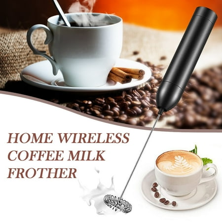 

Cordless Milk Frother Handheld Foamer Whisk Mixer Stirrer Egg Beater for Kitchen