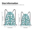 thumbnail image 2 of Xecao Cartoon Funny Goose Pattern Sports Drawstring Backpack - String Swim Gym Bag with Wet Proof Pocket for Women&Men-Small, 2 of 6