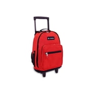 Everest Unisex Wheeled Backpack, Red Black