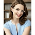 thumbnail image 5 of LUFF Rimless Reading Glasses for Women Blue Light Blocking,Fashion Metal Computer Readers,Frameless Eyeglasses Anti Eyestrain, 5 of 6
