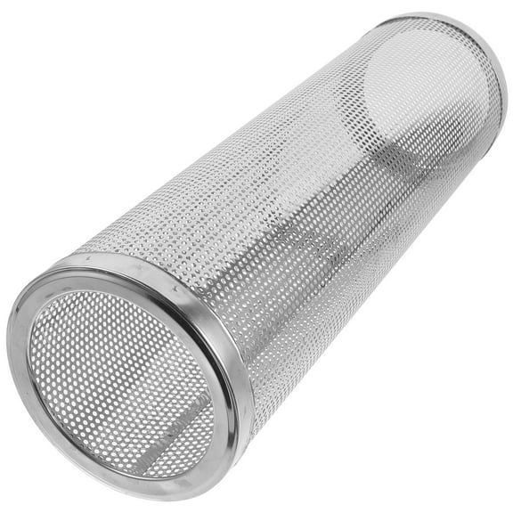 Worgeous Fireplace Mesh Screen Stove Pipe Mesh Guard Silver 1Pcs 15X4.7X4.7In