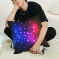 thumbnail image 7 of Luxury Leather Pillowcase Bright Starry Sky Background Case Cushion Home Decorative For Sofa Chair Bedroom Throw Pillow, 7 of 7