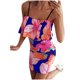 thumbnail image 1 of Vestido de volantes sin mangas con estampado floral sexy para mujer Fridja  hjkh2236, 1 of 5