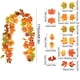 thumbnail image 3 of Decoraciones de Halloween, adornos de Halloween, regalos de Halloween, enredaderas de hojas de arce falsas de Halloween, decoración de otoño, planta verde artificial, hoja de arce de plástico, enredad, 3 of 6