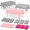 Cowgirl Pink-12, variant on Beige Light Blue Coffee Cow Print 12 Pack Disposable Plastic Rectangle Tablecloth