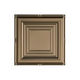 thumbnail image 2 of Fasade Easy Installation Portrait Argent Bronze Glue Up Ceiling Tile/ Ceiling Panel (12" X 12" Sample), 2 of 3