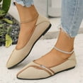 thumbnail image 2 of Xiaoxatg Women's Casual On Shoes Lightweight Comfortable Loafers for Everyday Use Breathable Non- Fashion Sneakers for Spring Summer Fall 6 Beige, 2 of 9