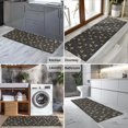 thumbnail image 2 of Dark Christmas Golden Reindeer Pattern Kitchen Rug Mat,Kitchen Runner Rugs Non Skid Washable,Decorative Kitchen Floor Mats for Kitchen,Sink,Laundry,17"X47", 2 of 5