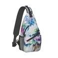 thumbnail image 2 of ZICANCN Crossbody Sling Bags for Women Men,Watercolor Painting Art Casual Shoulder Backpacks for Hiking Daypacks, 2 of 9