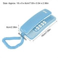 thumbnail image 5 of YLSHRF Wall Mounted Telephone Landline Phones for Hotel Family Corded Telephone Call Blue, 5 of 8