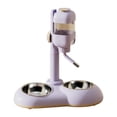 thumbnail image 2 of Dispensador de agua para mascotas, cuenco para perros, comedero multifuncional para mascotas, bebedero automático para conejos, hámsteres y gatitos. violeta, 2 of 9