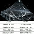 thumbnail image 3 of Heavy Duty Waterproof Tarp with Reinforced Edges & Rustproof Grommets - Large UV Resistant Outdoor Cover for Camping, Pool, Boat, Roof, Patio, Snow Emergency Protection, (Black,200x400cm), 3 of 8