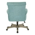 thumbnail image 4 of Pemberly Row Office Chair in Turquoise Fabric with Gray Wash Wood, 4 of 5