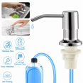 thumbnail image 4 of 360° Sink Soap Dispenser, Stainless Steel, Kitchen Hands Liquid Pump Bottle Tube, 4 of 6