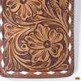 thumbnail image 2 of Hilason Western Stylish Floral Hand Tooled Genuine Leather Smartphone Cell Phone Holder, 2 of 4
