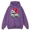 thumbnail image 4 of Sudadera con capucha de algodón 100 % extragrande para hombre, estilo vintage, desgastado, lavado, Think Like A Proton, Stay Positive, divertida, ciencia, 4 of 4