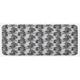 thumbnail image 1 of Black and White Kitchen Mat, Lace Style Victorian Flower Motifs on Wavy Backdrop Western Girls Pattern, Plush Decorative Kitchen Mat with Non Slip Backing, 47" X 19", Black White, by Ambesonne, 1 of 1