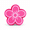 Peach Blossom Orname, variant on 1Pc 3.9cm Flower Clicker Fidget Keychain, Eco-Friendly PLA 3D Printed Charm, Stress Relief EDC Accessory