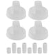 thumbnail image 1 of ColoMX Paquete de 4 perillas de repuesto universales con 12 adaptadores, perillas de estufa de gas, perillas de rango de quemador para la mayoría de las estufas de gas o eléctricas, color blanco, 1 of 7