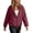 Wine, variant on Karight Women's Lightweight Zip Up Hooded Jacket Long Sleeve Windbreaker with Pockets Adjustable Drawstring Casual Outdoor Coat