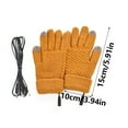 thumbnail image 5 of Winter USB Powered Heated Gloves Soft Knitted Touchscreens for Men and Women, 5 of 14