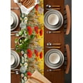 thumbnail image 5 of Hokiten Table Runners 36 Inches Long Dress Scarves, Spring Botanical Farmhouse Kitchen/Dining Table Runner, Short Coffee Tablerunners, Modern Watercolor Daisy Poppy Flower Bees 13x36 Inch, 5 of 7