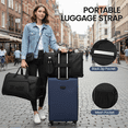 thumbnail image 6 of New York Xpress Convertible Rolling Garment Bag for Travel, with Wheels & Shoe Pouch, for Weekend & Business, Black, RG161, 6 of 10
