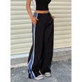 thumbnail image 5 of Women’s Parachute Jogger Pants – Elastic Waist, Baggy Wide‑Leg Cargo Track Sweatpants, Plus Sizes, 5 of 7