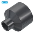 thumbnail image 3 of Uxcell 2x0.8" ID Reducer Pipe Fitting PVC Straight Socket Coupling Connector, Grey 3 Pack, 3 of 5