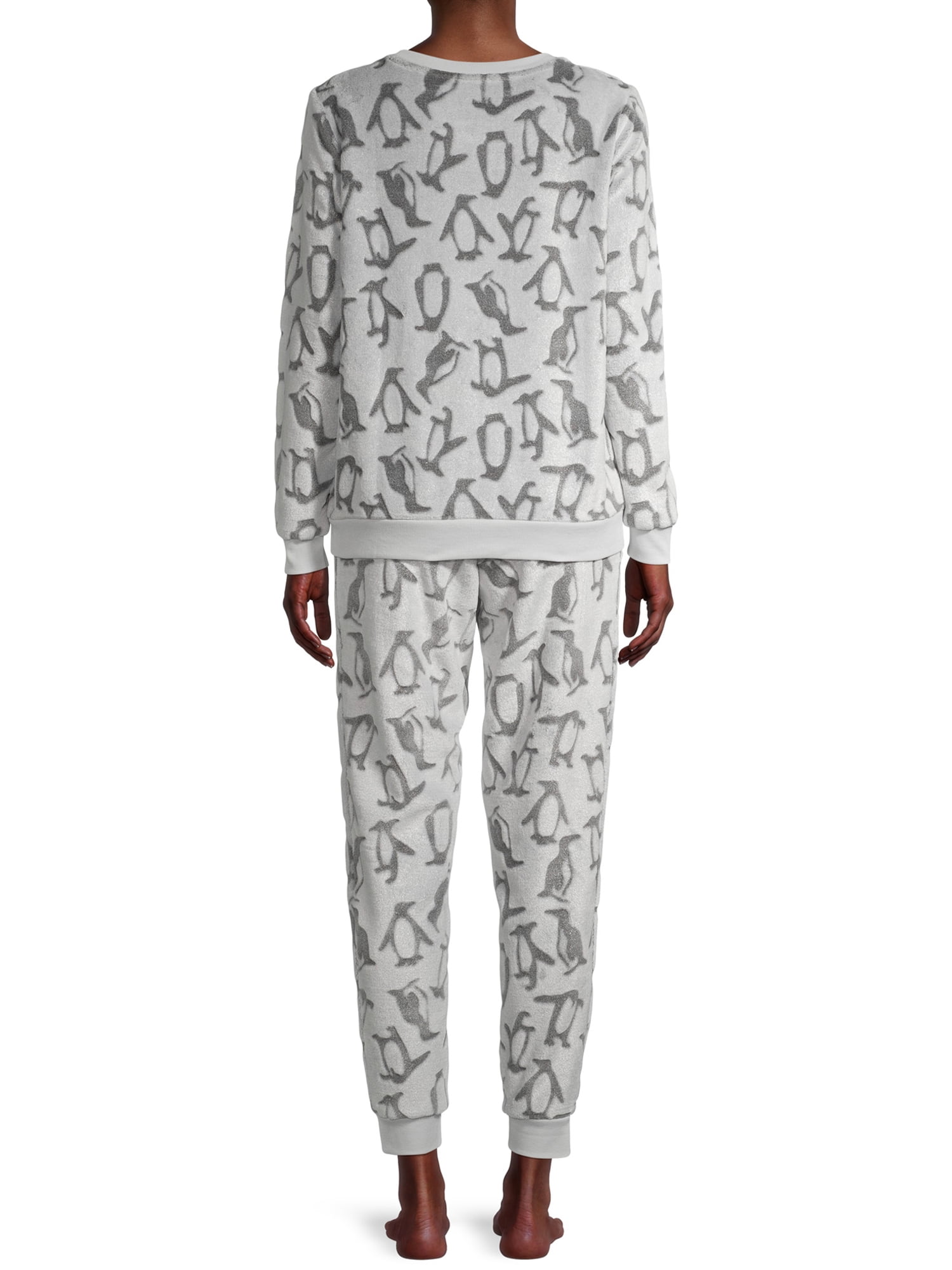 George Women's and Women's Plus Plush Pajamas, 2-Piece Set