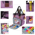 thumbnail image 2 of Yarn Bag Knitting Tote Bag, Portable Yarn Tote Organizer Crocheting Project, and Sewing Supplies - No Accessories(Elegant Purple), 2 of 5