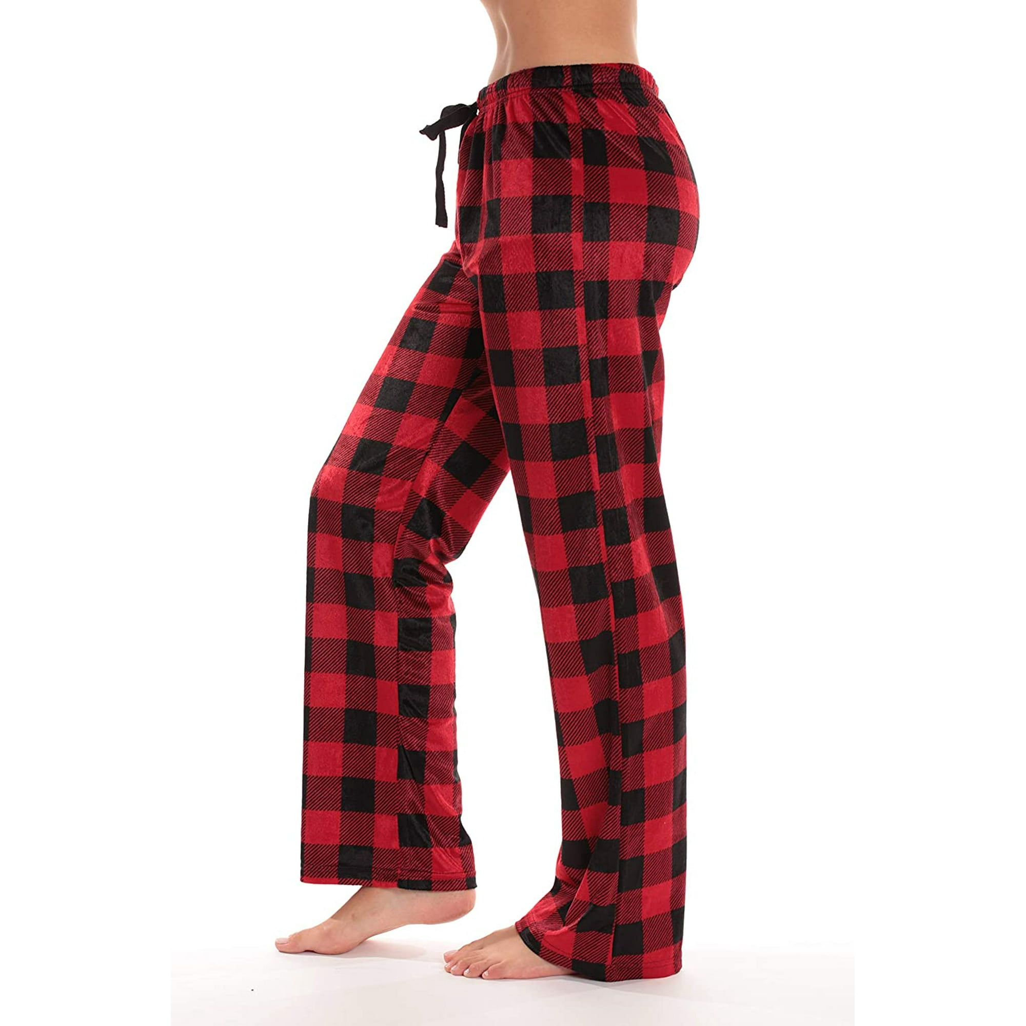 Funavi Buffalo Plaid Flannel Pajama Pants For Women With Pockets Other M