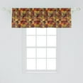 thumbnail image 2 of Ambesonne Colorful Window Valance, Grid Mosaic Geometric, 54" X 18", Brown and Marigold, 2 of 3