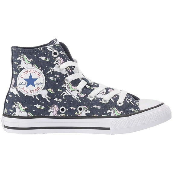 Converse Kids Chuck Taylor All Star Unicorns - Hi (Little Kid/Big Kid) Navy/Black/White