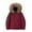 Wine Jacket fot Men, variant on safuny Unisex Down Jacket Faux Fur Lined Thicker Cozy Skiing Coat Long Sleeve Hooded Outerwear with Pockets Zipper for Winter Outdoor Activities Black L
