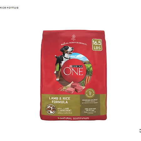 Purina ONE Natural Dry Dog Food, SmartBlend Lamb and Rice Formula 16.5 lb