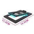 thumbnail image 6 of Colcolo 2Pcs Tilted Desktop Speaker Stands Iron Tabletop Speaker Stand for Bookshelf Black S, 6 of 6