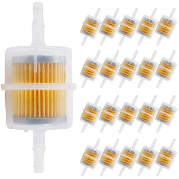 10pcs Fuel Filters for Motorcycle Scooter Moped Scooter Dirt Bike ATV Go Kart