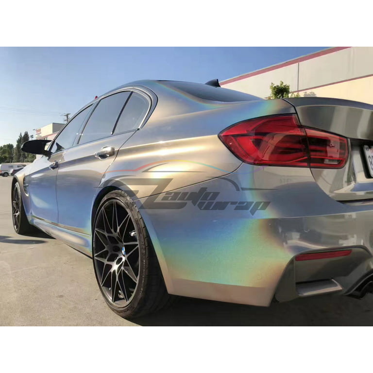 Gloss Holographic Silver Vinyl