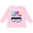 thumbnail image 3 of Inktastic I'm Just Here for the Sweets with Spun Sugar Candy Boys or Girls Long Sleeve Toddler T-Shirt, 3 of 5